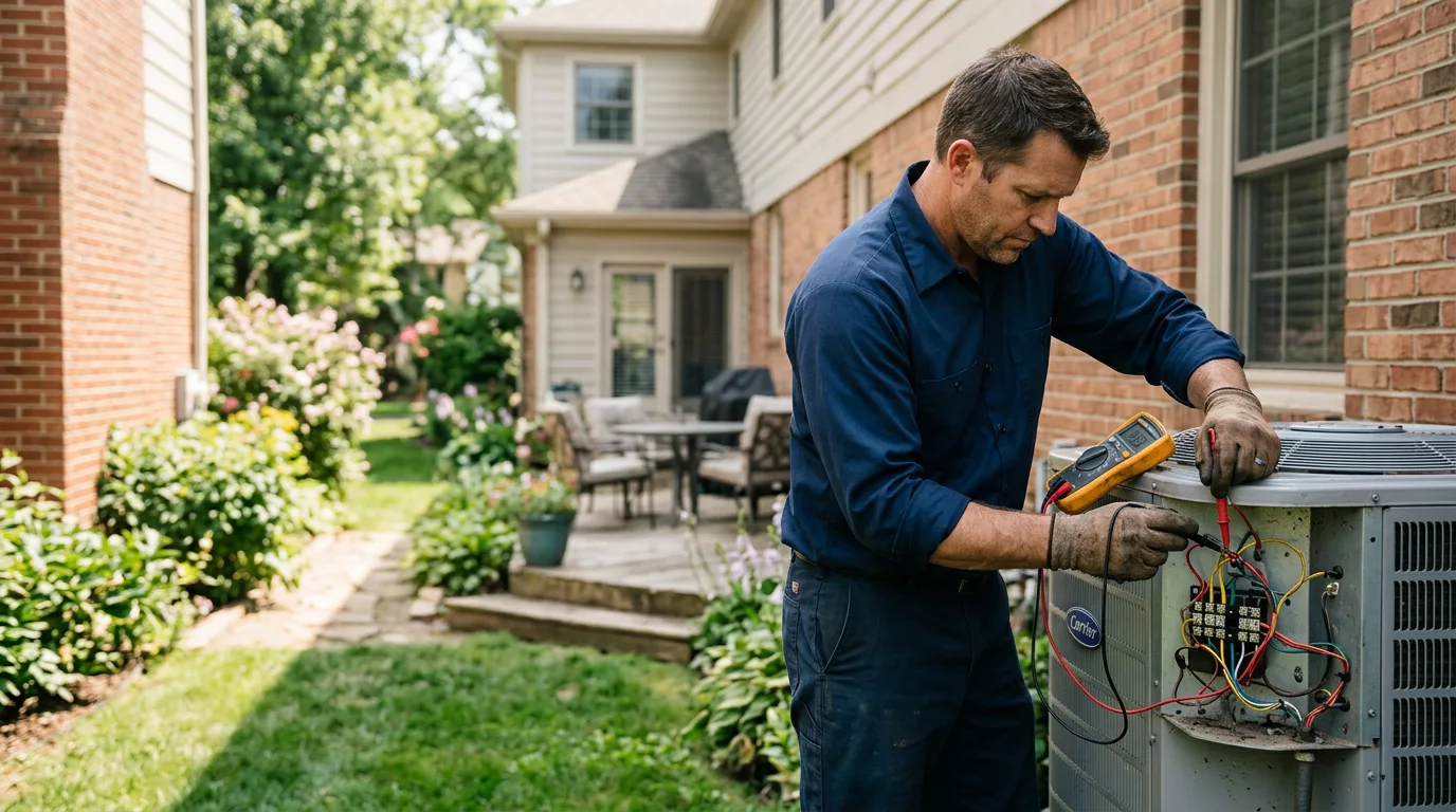 HVAC technician working near Wilsonville, OR
